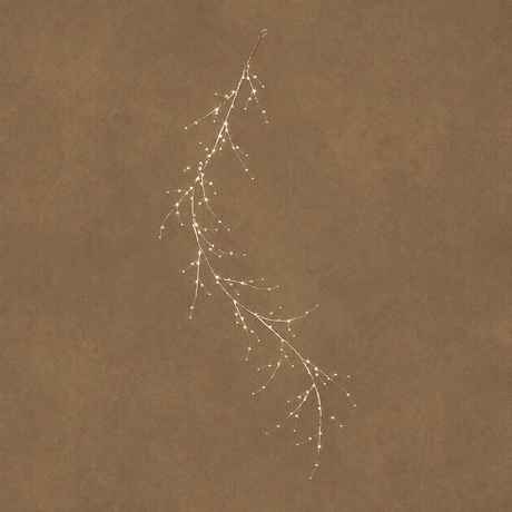 Silver LED Christmas Branch 60 Classic White Lights 100cm - XMAS BRANCHES/ TABLE DISPLAYS - Beattys of Loughrea