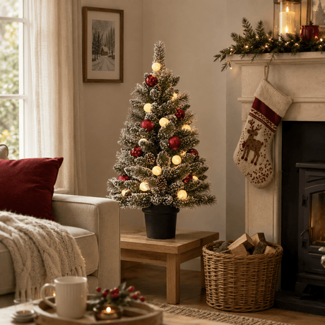 Kaprun LED Potted Christmas Tree Battery Operated 90cm - XMAS TREE SMALL - Beattys of Loughrea