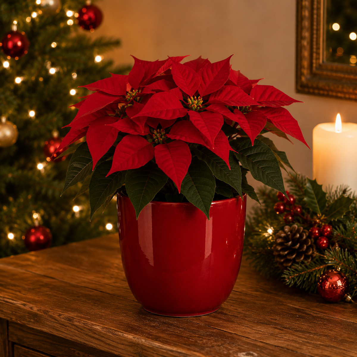 Tusca Flower Pot Red 14cm