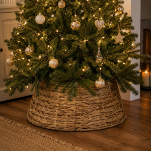 Rustic Wicker Christmas Tree Skirt Collar 58cm