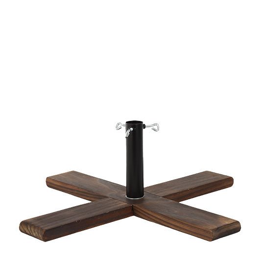 Wooden Christmas Tree Stand Brown 54cm - XMAS TREE STANDS / BAGS / SKIRTS - Beattys of Loughrea