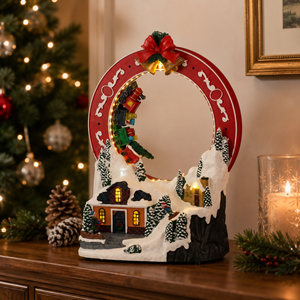 Winter Scenery with Moving Train Battery Operated 27cm