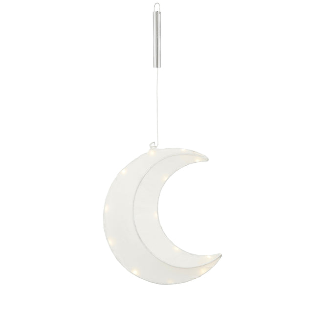 LED Moon Hanging Decoration Battery Powered 34cm