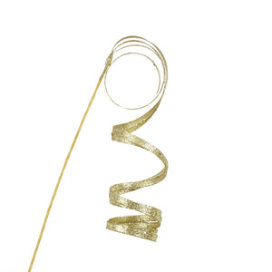 Glitter Curl Spray Pick Gold 48cm