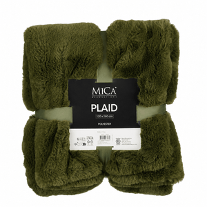 Alaska Fleece Throw Dark Green 160cm x 130cm - XMAS SOFT DECOS - Beattys of Loughrea