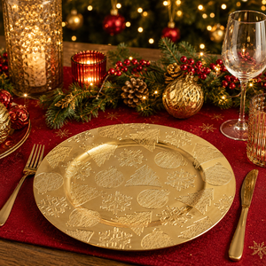 Gold Decorative Charger Plate 33cm
