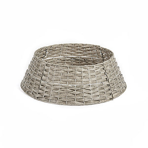 Premier Grey Rattan Effect Christmas Tree Skirt 65cm