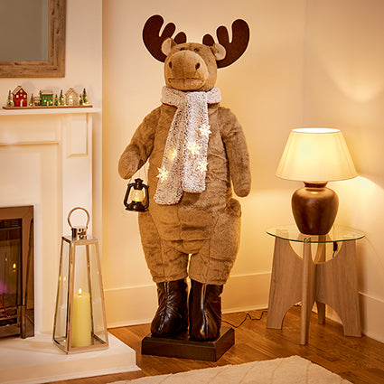 Premier Animated Lit Musical Reindeer with Motion Sensor 1.5m