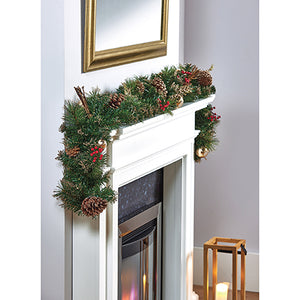 Premier Gold Dressed Christmas Garland 1.8m