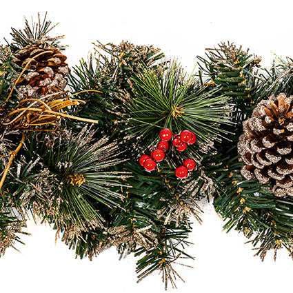 Premier Gold Dressed Christmas Garland 1.8m
