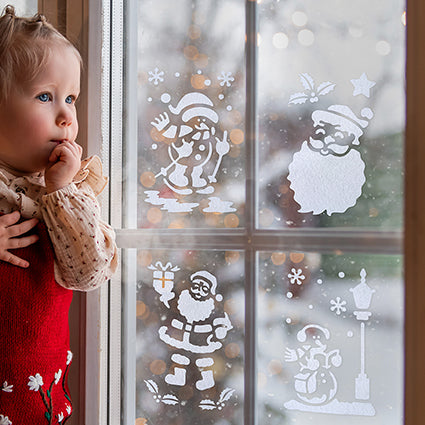 Premier Christmas Stencil Set – 12 Piece with 6 Designs