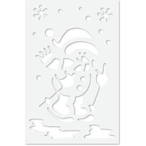 Premier Christmas Stencil Set – 12 Piece with 6 Designs
