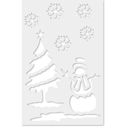Premier Christmas Stencil Set – 12 Piece with 6 Designs