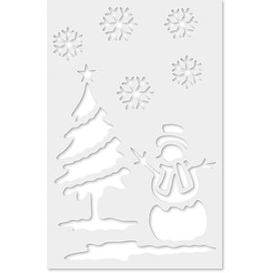 Premier Christmas Stencil Set – 12 Piece with 6 Designs