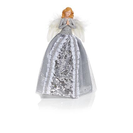 Premier Silver Angel Tree Topper 28cm