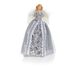 Premier Silver Angel Tree Topper 28cm
