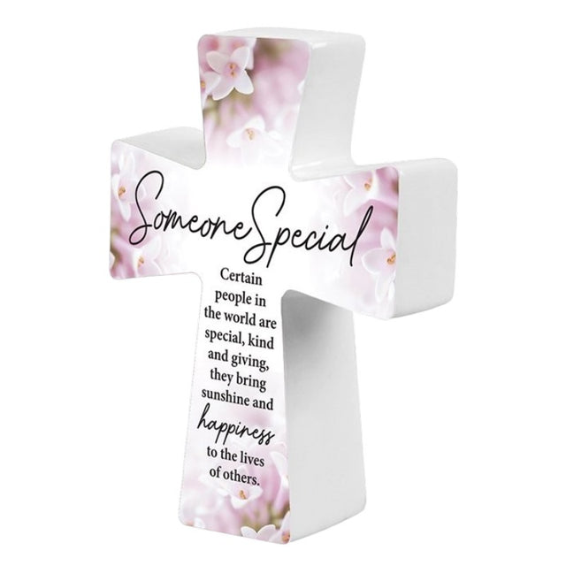 Porcelain Message Cross – Someone Special