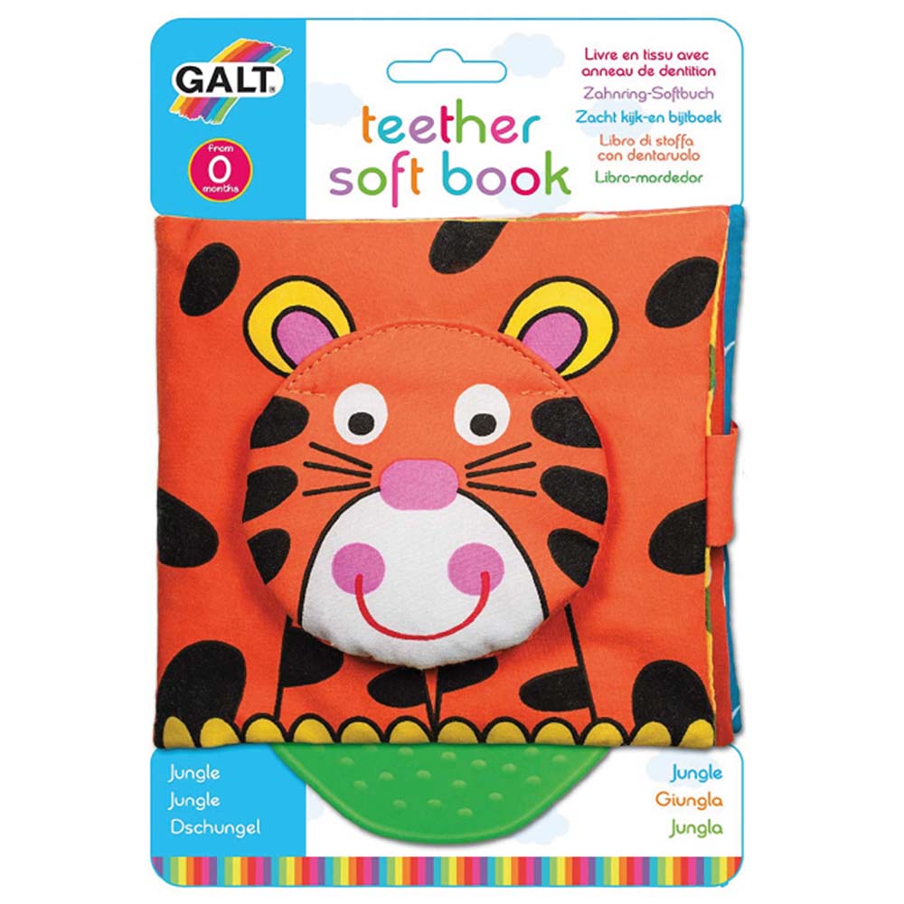 Galt Teether Soft Book, Jungle
