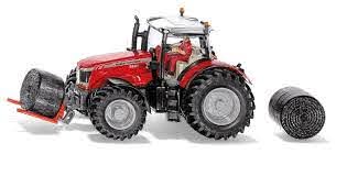 Siku 1:32 Massey Ferguson Mf860 W/Fork Lift & 2 Hay Bales - FARMS/TRACTORS/BUILDING - Beattys of Loughrea