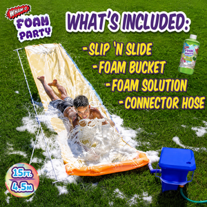 Foam Party Slip N Slide - SWINGS/SLIDE OUTDOOR GAMES - Beattys of Loughrea