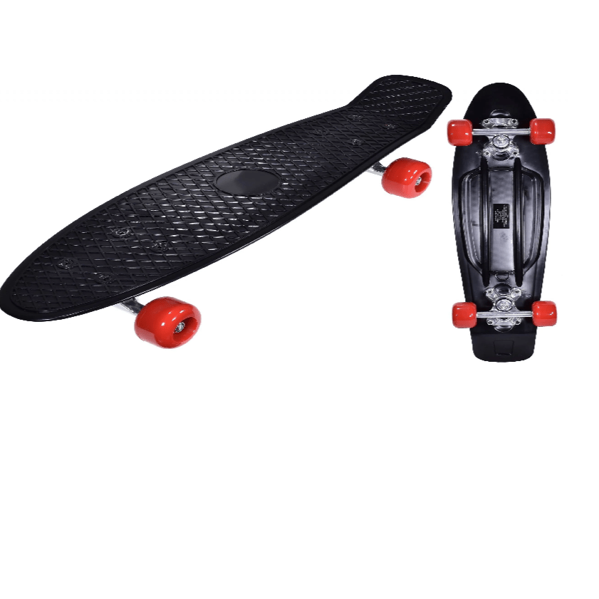 22.5In X 6In Retro Skateboard Black - SKATES/ROLLER BLADES/ACCESSORIES - Beattys of Loughrea