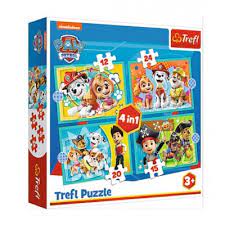 4 In 1 Jigsaw Puzzle Paw Patrol - JIGSAWS - Beattys of Loughrea