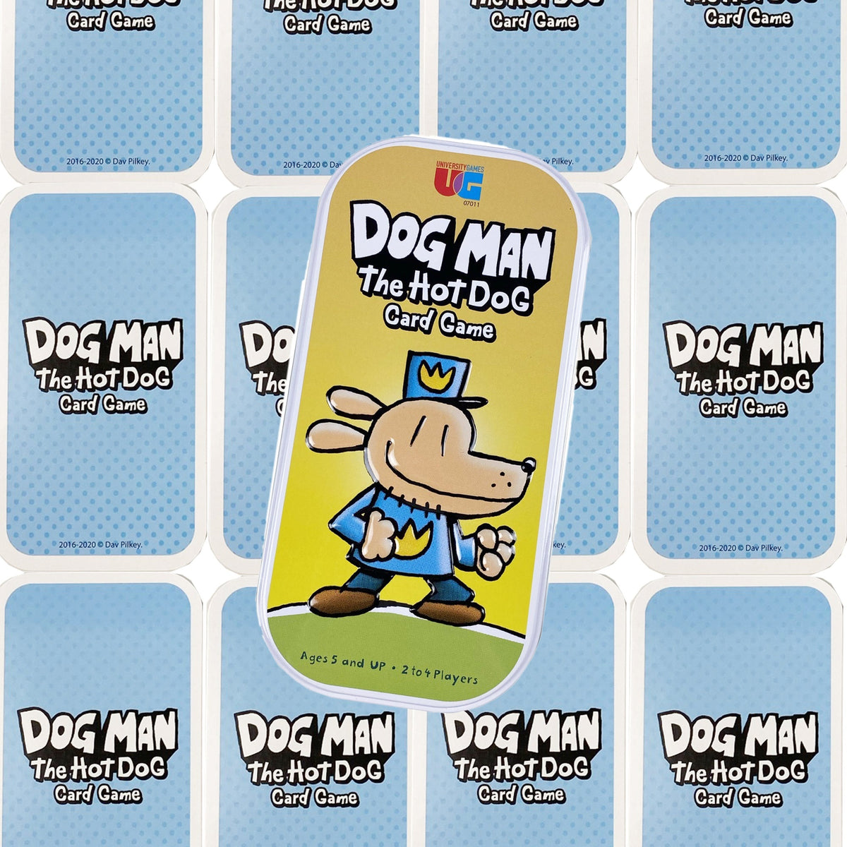 Dog Man The Hot Dog Card Game in a Tin