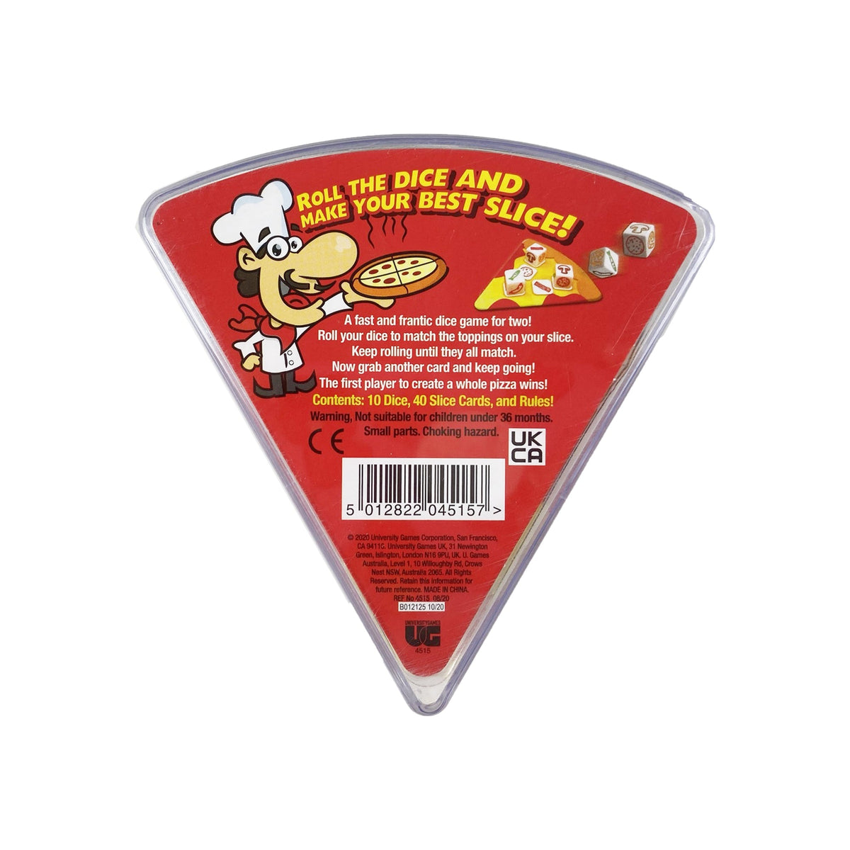 University Games Pizza Party Dice Game