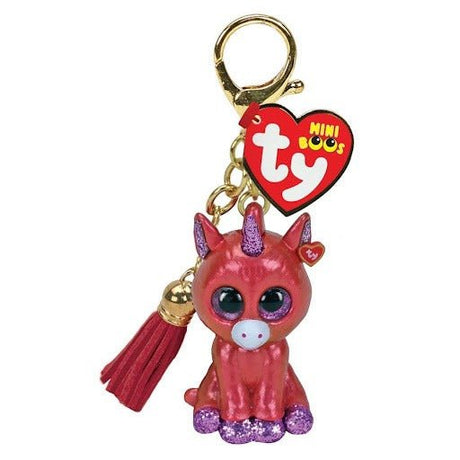 Sunset Unicorn Mini Boo Key Clip - Beattys of Loughrea | www.beattys.ie