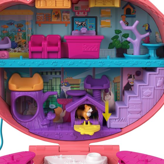 Polly Pocket Cuddly Cat Vet Clinic Compact - DOLLS - Beattys of Loughrea
