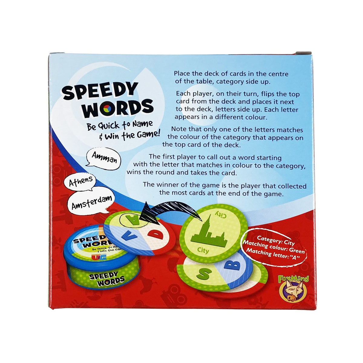University Games Speedy Words Card Game