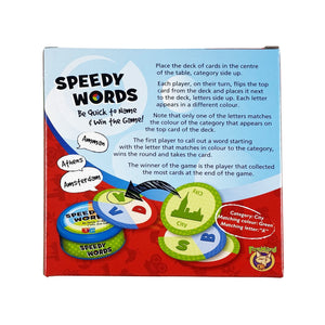 University Games Speedy Words Card Game