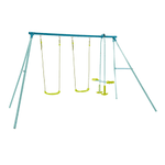 Tp Double Swing & Glider Set - SWINGS/SLIDE OUTDOOR GAMES - Beattys of Loughrea