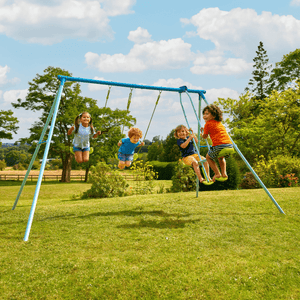 Tp Double Swing & Glider Set - SWINGS/SLIDE OUTDOOR GAMES - Beattys of Loughrea