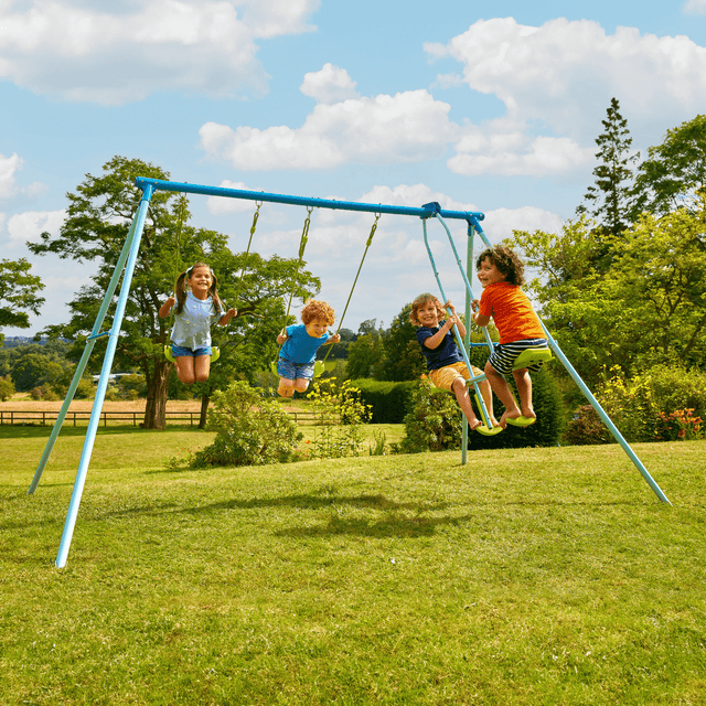 Tp Double Swing & Glider Set - SWINGS/SLIDE OUTDOOR GAMES - Beattys of Loughrea