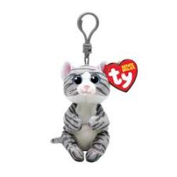 TY Mitzi Cat - Beanie Bellies Keychain - Beattys of Loughrea | www.beattys.ie