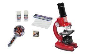33Pcs Red Microscope