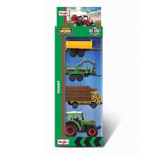Maisto Mini Working Machines - 4 Pack Of Tractors Fendt - FARMS/TRACTORS/BUILDING - Beattys of Loughrea