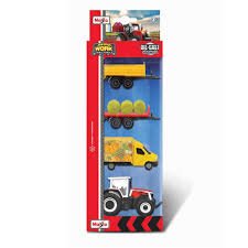 Mini Working Machines - 4 Pack Of Tractors Massey Fergusson - FARMS/TRACTORS/BUILDING - Beattys of Loughrea