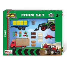 Mini Working Machines - Farm Set Fendt - FARMS/TRACTORS/BUILDING - Beattys of Loughrea