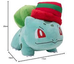 Pokemon 8In Holiday Bulbasaur With Striped Hat