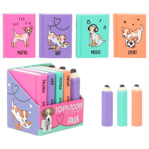 Topmodel Eraser Set Mini School Books & Pencils - ART & CRAFT/MAGIC/AIRFIX - Beattys of Loughrea