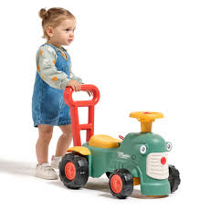 Falk Maurice Vintage Baby Tractor With Trailer - Green - RIDE ON TRACTORS & ACCESSORIES - Beattys of Loughrea