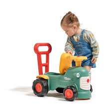 Falk Maurice Vintage Baby Tractor With Trailer - Green - RIDE ON TRACTORS & ACCESSORIES - Beattys of Loughrea