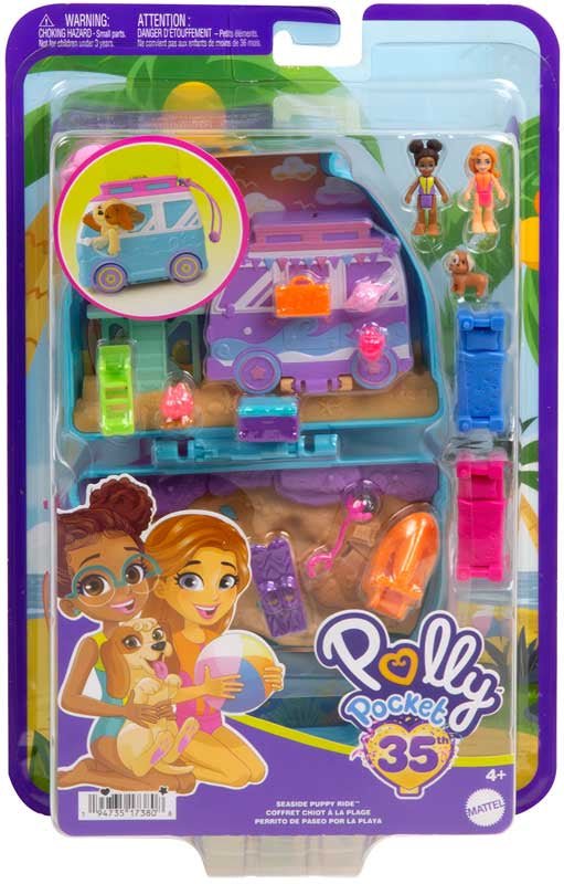 Polly Pocket Seaside Puppy Ride Compact - DOLLS - Beattys of Loughrea