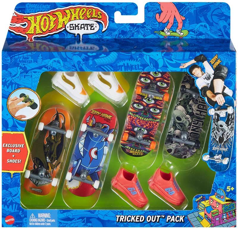 Hot Wheels Skate Multipack Assorted Styles - CARS/GARAGE/TRAINS - Beattys of Loughrea