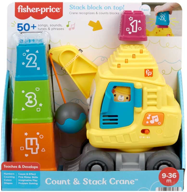 Fisher Price Stack Count Excavator - BABY TOYS - Beattys of Loughrea