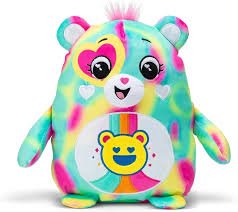 Care Bears 25cm Squishies - Good Vibes Bear - SOFT TOYS - Beattys of Loughrea