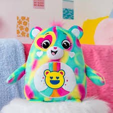 Care Bears 25cm Squishies - Good Vibes Bear - SOFT TOYS - Beattys of Loughrea