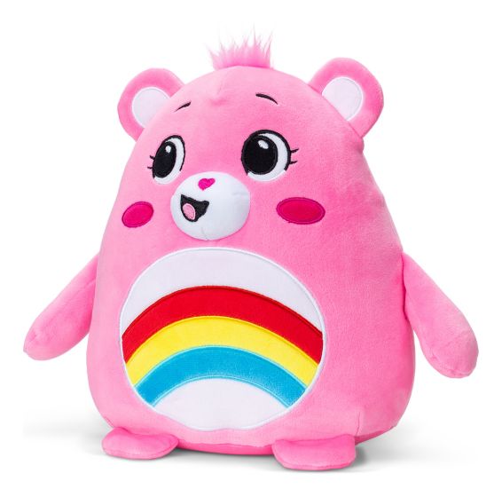 Care Bears 25cm Squishies - Cheer Bear - SOFT TOYS - Beattys of Loughrea